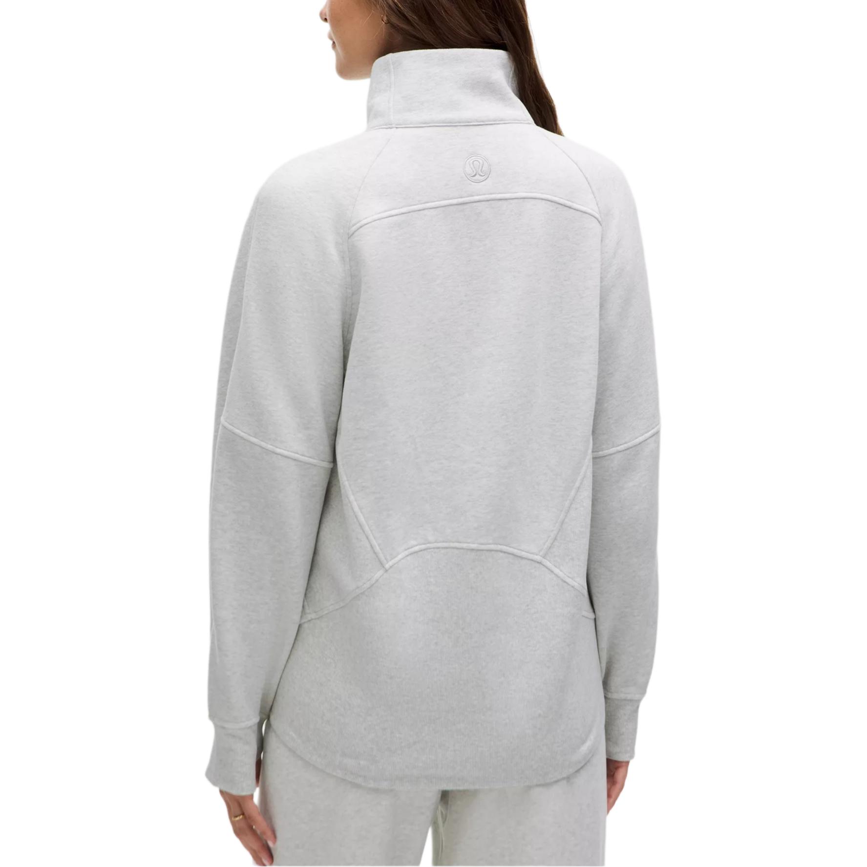 Details for (W) Lululemon 灰色半拉鍊寬鬆長袖運動衫 LW3JFJS