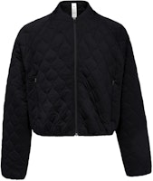 (Women) Lululemon Solid Quilted Bomber Jacket LW3HFMS (Women) Lululemon Solid Quilted Bomber Jacket LW3HFMS