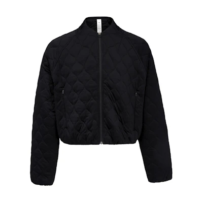 (Women) Lululemon Solid Quilted Bomber Jacket LW3HFMS