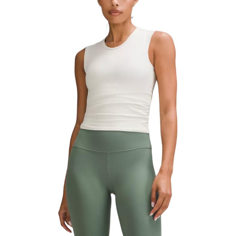 (Women) Lululemon Solid Ribbed Knit Yoga Tank Top LW1FG5S