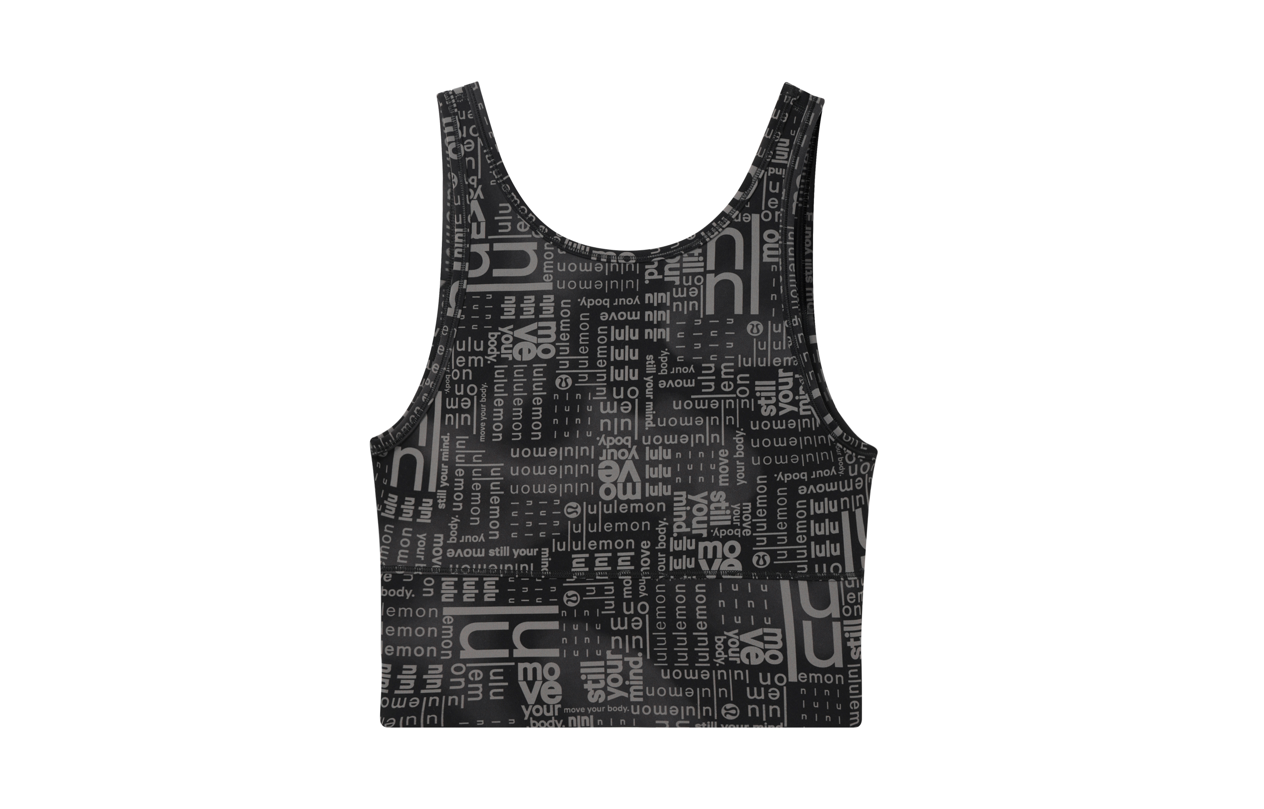 (Women) Lululemon SS22 Power Pivot Everlux Letter Print Tank Top. LW1DQ3S