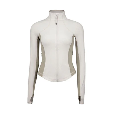 (Women) Lululemon SS22 Throwback Shape Nulu™ High-Neck Jacket White LW4BX3S