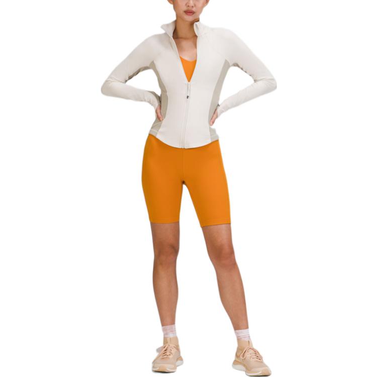 Shop (Women) Lululemon SS22 Throwback Shape Nulu™ High-Neck Jacket White LW4BX3S