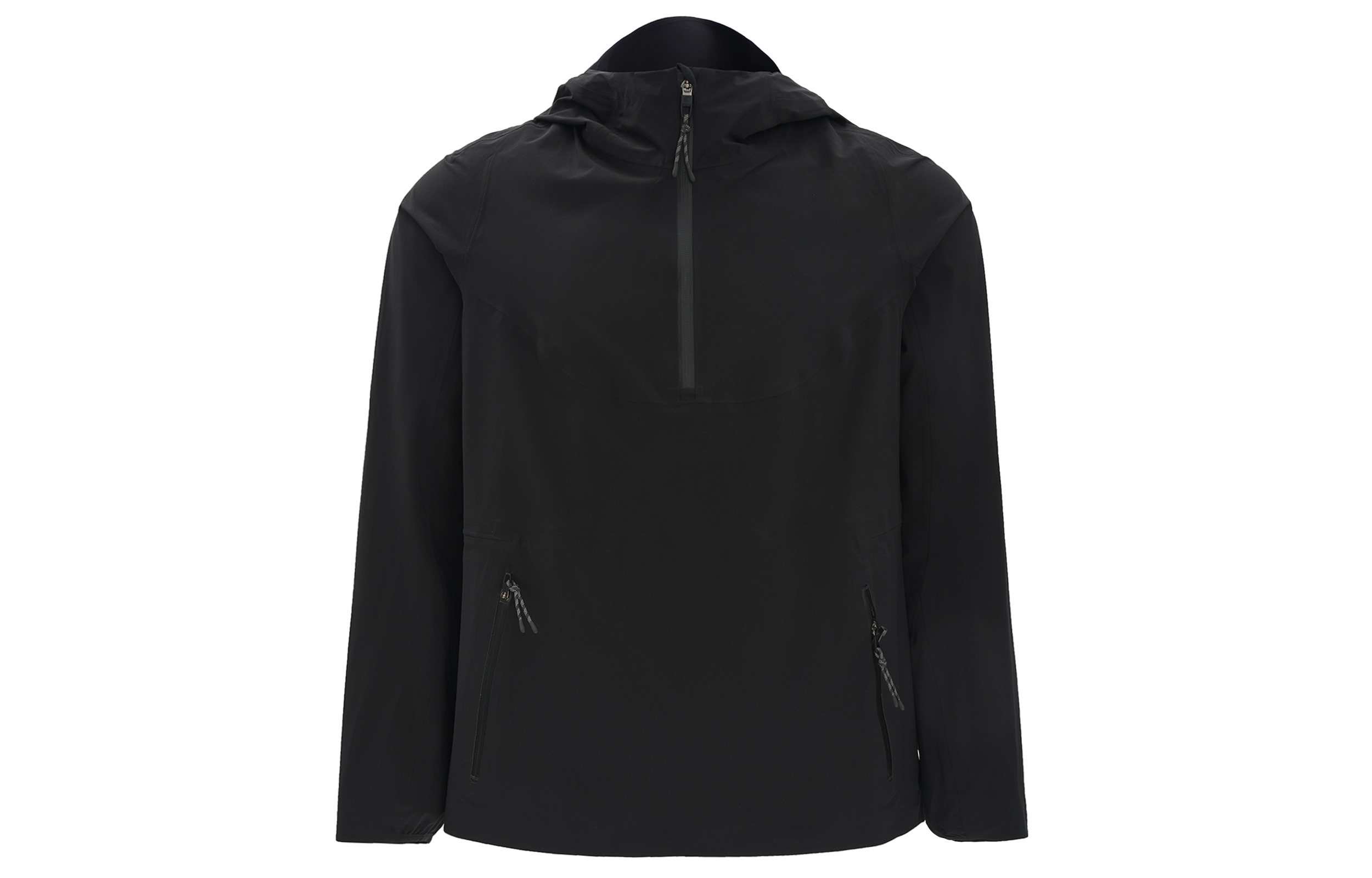 (Women) Lululemon SS23 Stretch Glyde™ Black Half-Zip Pullover Hoodie Jacket LW4BZ5S