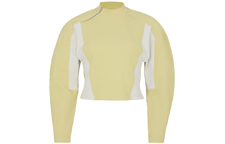 Order (W) ルルレモン SS23 イエローパフスリーブ プルオーバースウェットシャツ LW3GVXS