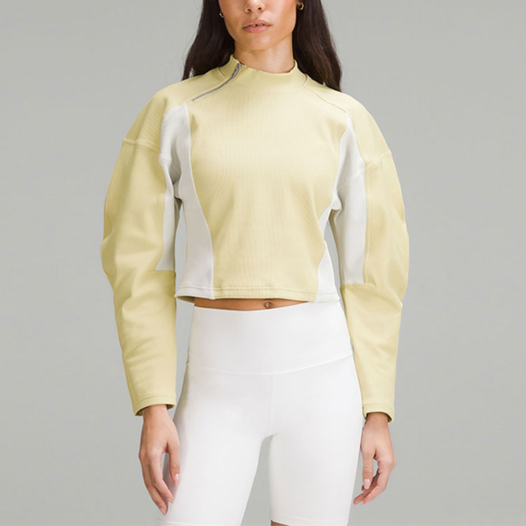 Lookbook (W) ルルレモン SS23 イエローパフスリーブ プルオーバースウェットシャツ LW3GVXS
