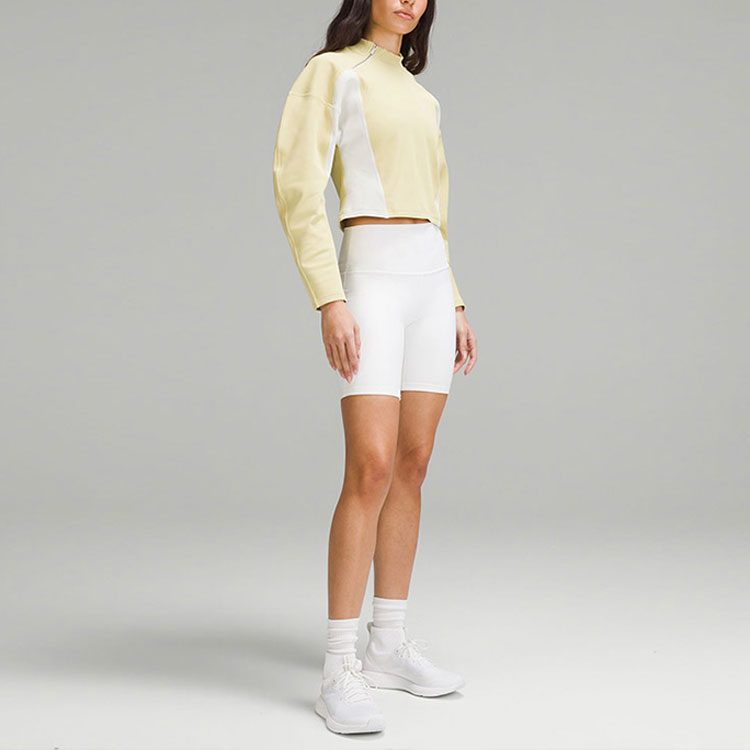 Purchase (W) ルルレモン SS23 イエローパフスリーブ プルオーバースウェットシャツ LW3GVXS