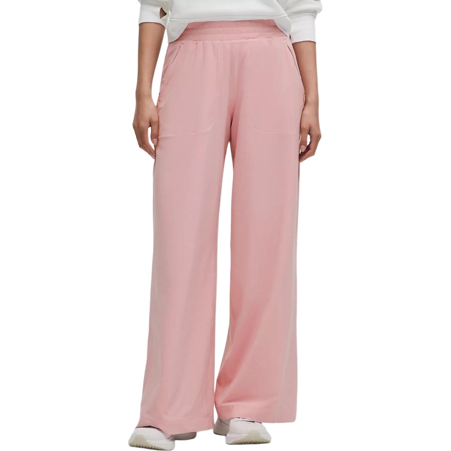 Order (W) 룰루레몬 스위프트 미드라이즈 와이드 팬츠 퀵드라이 캐주얼 바지. LW5HTCS