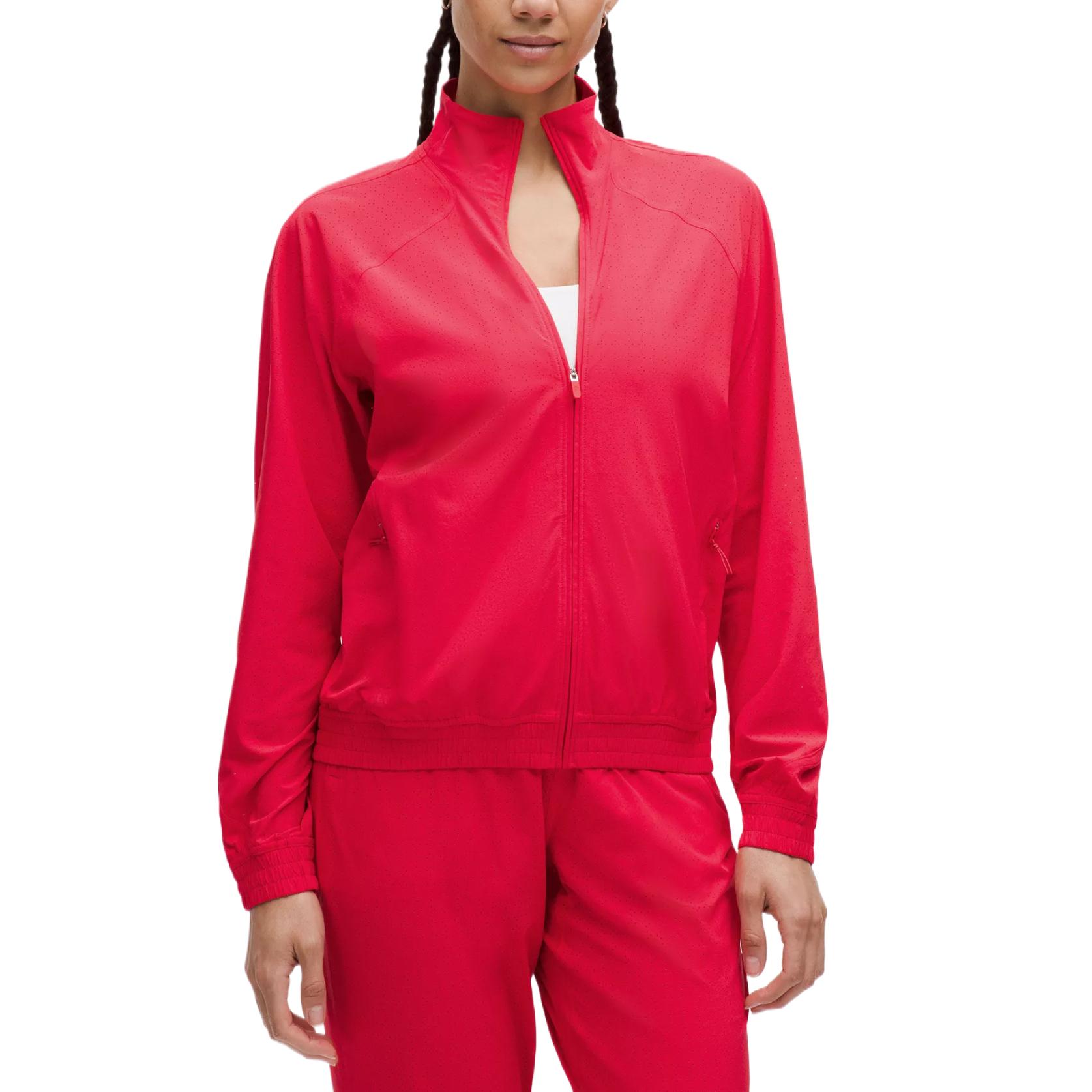 (Women) Lululemon Swift Perforated Track Jacket - Stylish, Comfortable Sportswear LW3IK9S