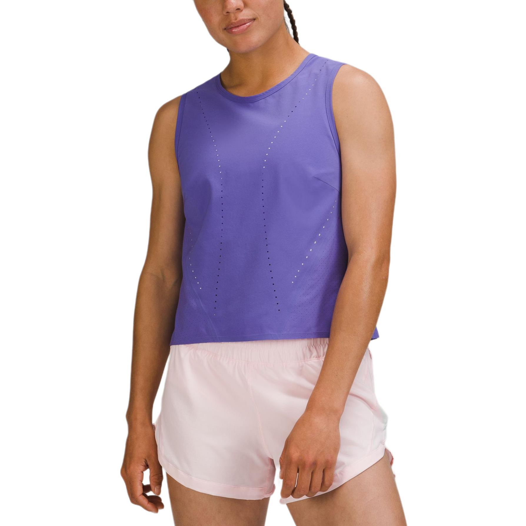 (Women) Lululemon Swift Ultra Light Ventilated Sports Tank Top - Solid Color LW1DSMS