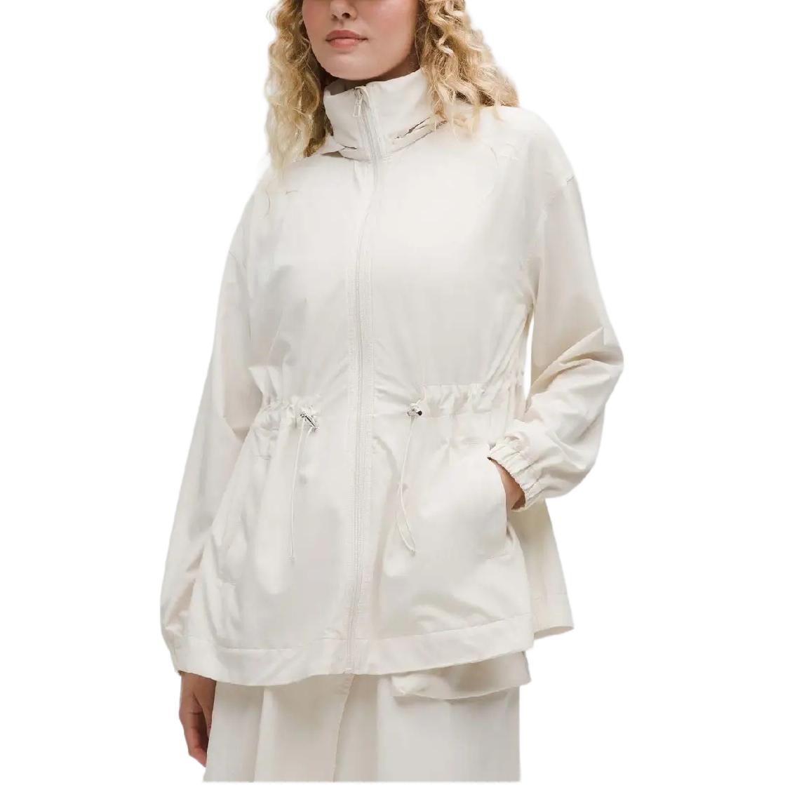 (Women) Lululemon Swift UVP Solid Color Hooded Oversized Long Sleeve Jacket Women LW3IPOS