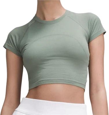 (Women) Lululemon Swiftly Tech Short Sleeve Crew Neck T-Shirt - Breathable & Comfy. LW3GZHS 34