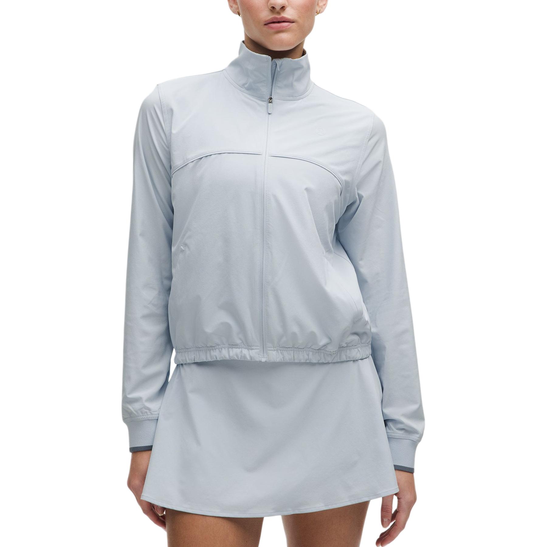 (Women) Lululemon Tennis Jacket SS25 Loose Fit Long Sleeve - Starch Blue/Sun Grey LW3IC5S