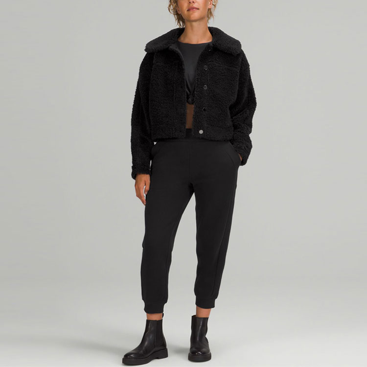 (Women) Lululemon Textured Fleece Button-Up Jacket Women’s Solid Color LW3FPUS 圖 4