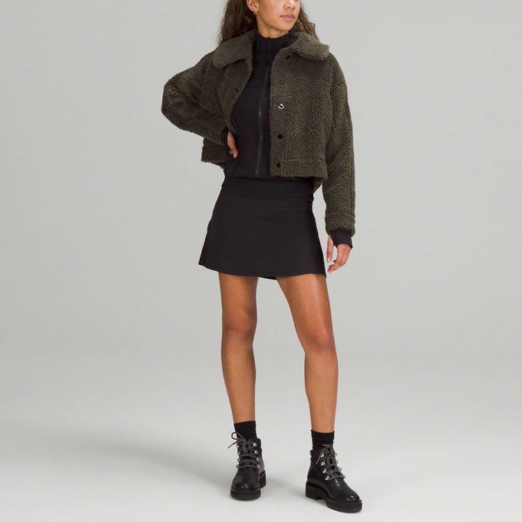 (Women) Lululemon Textured Fleece Button-Up Jacket Women’s Solid Color LW3FPUS 圖 7