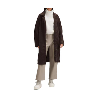 (Women) lululemon Textured Fleece Long Collared Jacket LW3HN6S