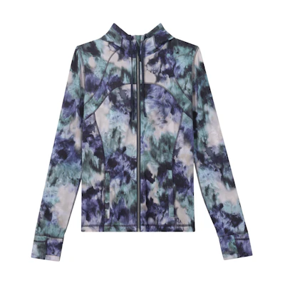 (Women) Lululemon Tie-Dye Zip-Up Jacket Define Nulu™ Fabric Multi-Color LW4BTDS