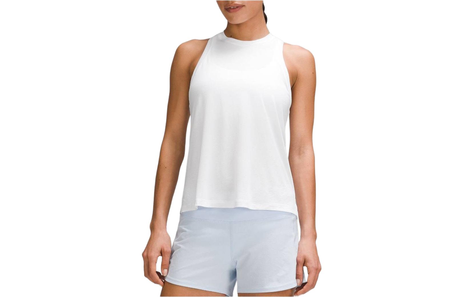(Women) Lululemon Ultralight Solid Lightweight Hip-Length Sports Tank Top LW1EPNS