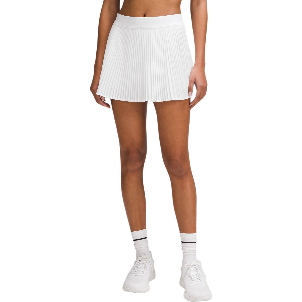 Details for (W) 룰루레몬 바시티 스위프트 하이웨이스트 플리츠 테니스 스커트 화이트. LW8AKVS