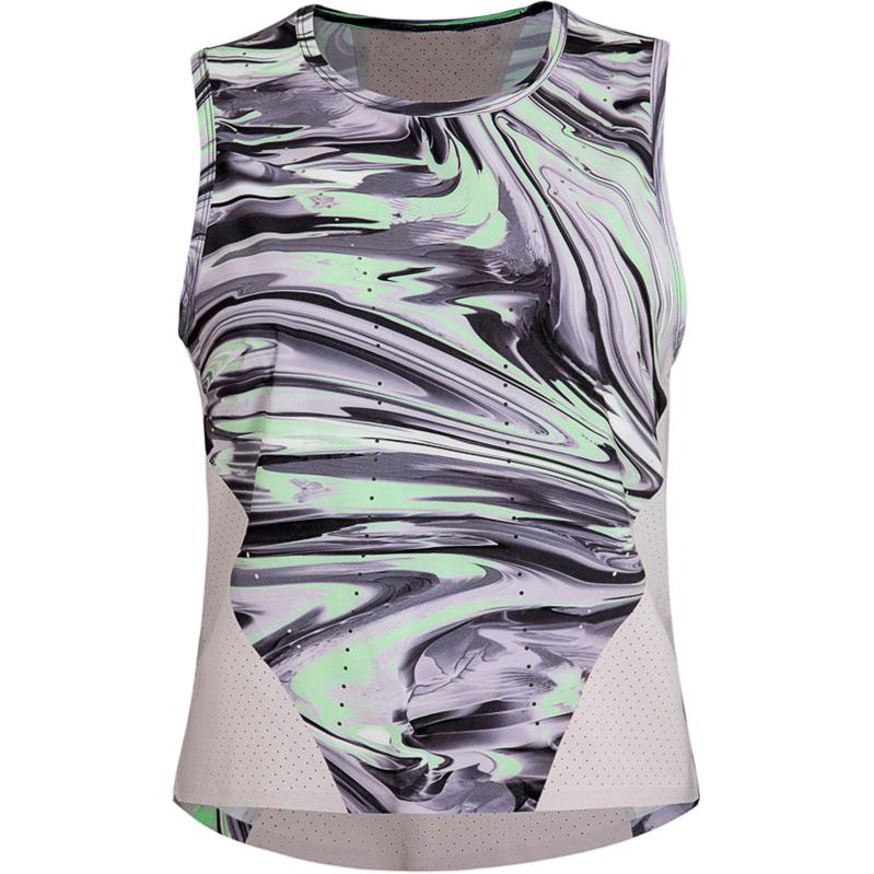 (Women) Lululemon Ventilated Swift Ultra Light™ Printed Sleeveless Crop Top Women Multicolor LW1DR6S