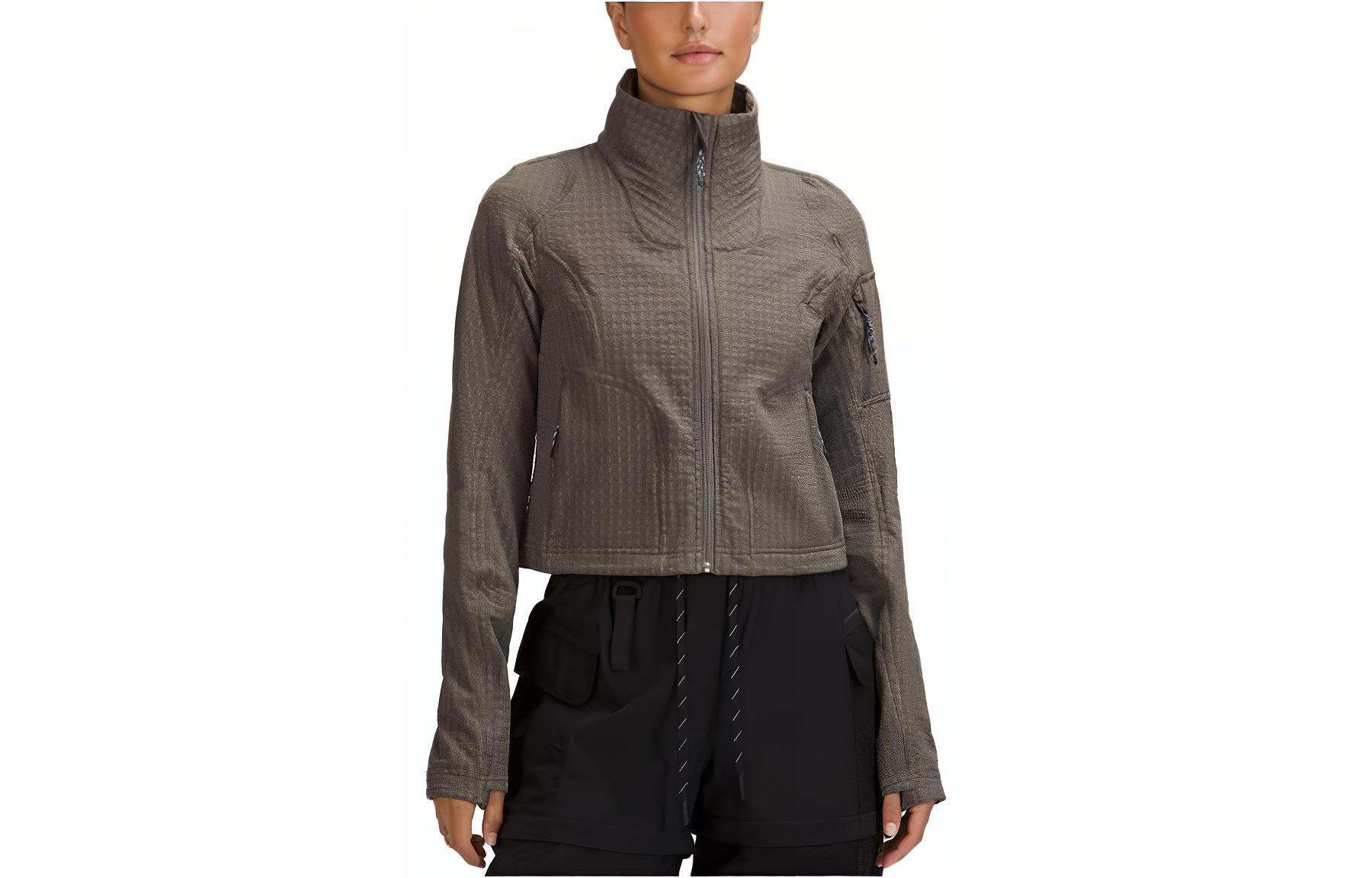 (Women) Lululemon Water-Repellent Fleece-Lined Zip-Up Jacket LW4BWLS