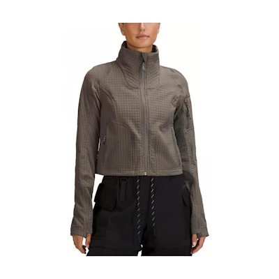 (Women) Lululemon Water-Repellent Fleece-Lined Zip-Up Jacket LW4BWLS