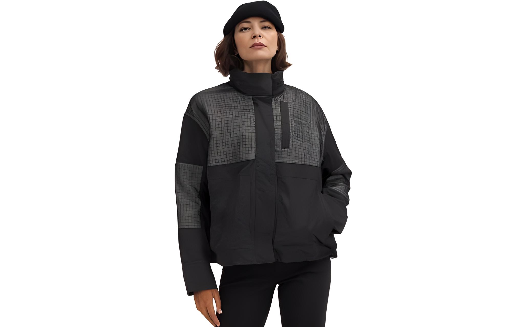 (Women) Lululemon Water-Repellent Glyde™ Fabric Packable Hooded Jacket LW4BOOS