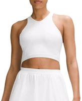 (Women) Lululemon White Breathable Soft Athletic Tank Top LW1EWOS (Women) Lululemon White Breathable Soft Athletic Tank Top LW1EWOS