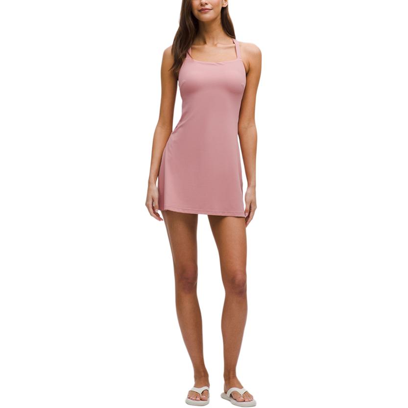 (Women) Lululemon Women’s Align™ Nulu™ Halter Neck Dress - Solid Color, Casual & Stylish. LW1FG0S