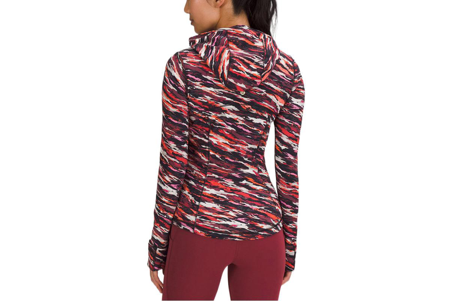 Lookbook (W) Chaqueta Yoga Slim Fit Camo Nulu con Capucha para Mujer de Lululemon LW4BV5S