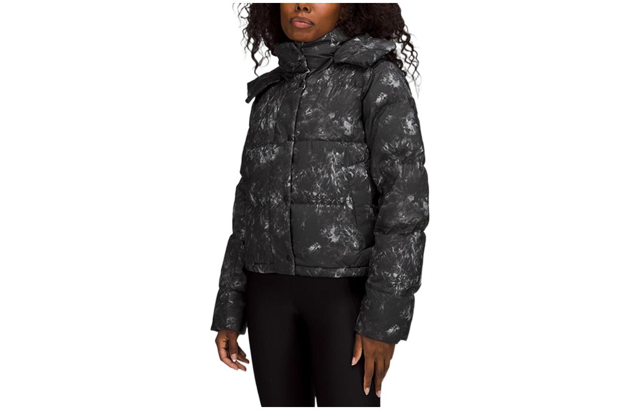 (Women) Lululemon Wunder Puff 600 Fill Goose Down Black Short Puffer Jacket LW4BTMS