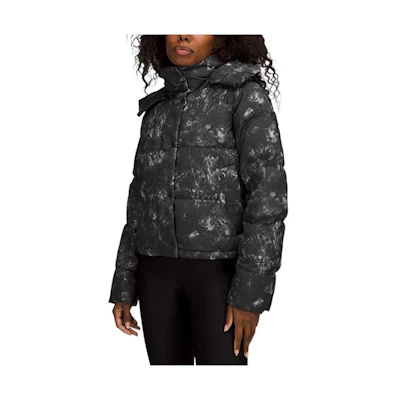 (Women) Lululemon Wunder Puff 600 Fill Goose Down Black Short Puffer Jacket LW4BTMS