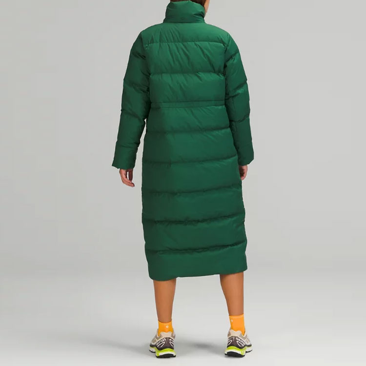 Cheap (W) Lululemon Wunder Puff Abrigo Largo con Capucha Acolchado de Plumas 600 Fill Power. LW4BWSS
