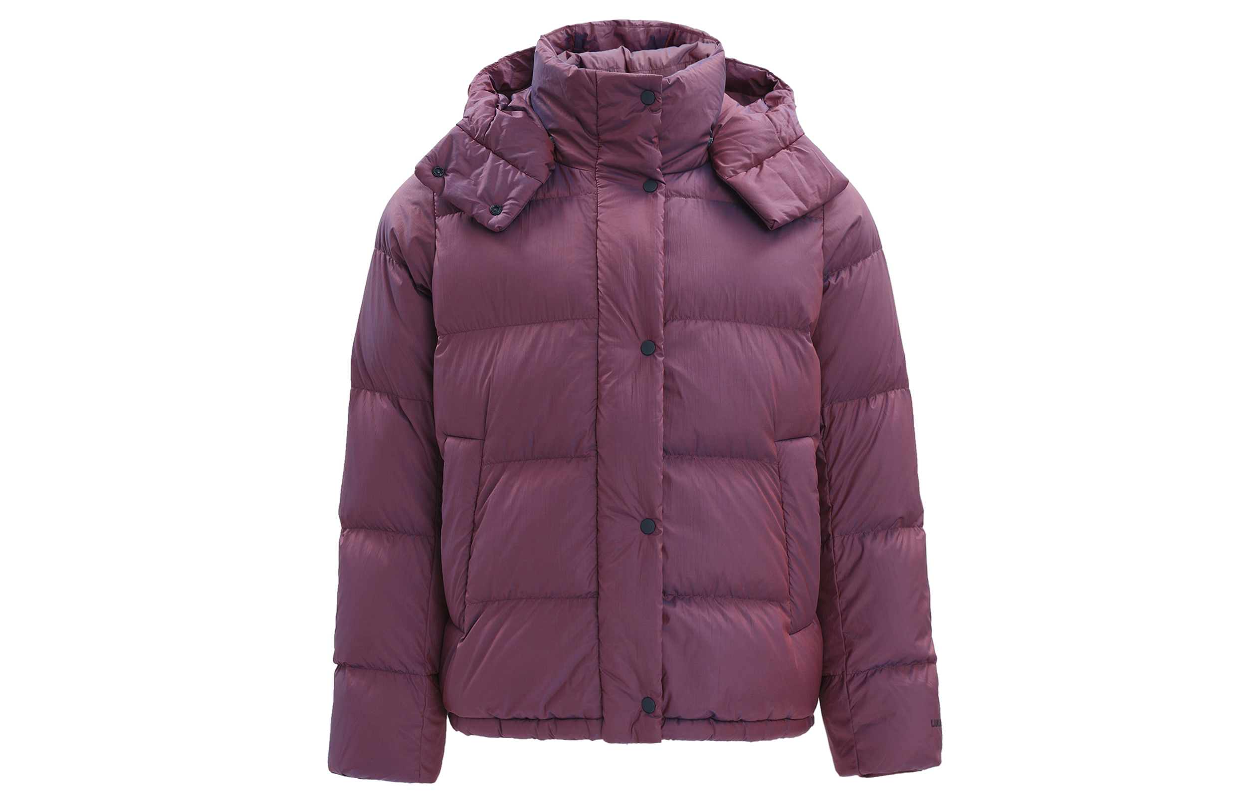 (Women) Lululemon Wunder Puff Pink/Purple 600-Fill Down Jacket with Hood LW4BPWS