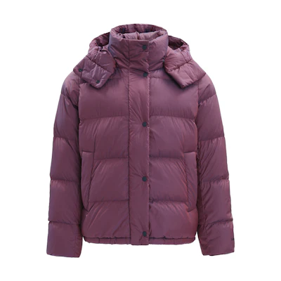 (Women) Lululemon Wunder Puff Pink/Purple 600-Fill Down Jacket with Hood LW4BPWS