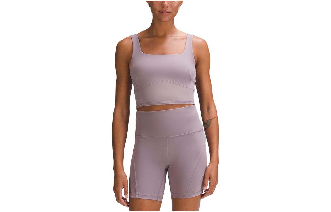 (Women) Lululemon Wunder Train Everlux Tank Top Women’s Slim Fit - Verbena Purple LW1EGPS