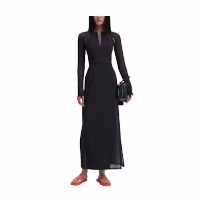 (Women) Lululemon SLNSH SS25 Mesh Cutout Long Sleeve Dress - Minimalist & Comfy LW1FF5S