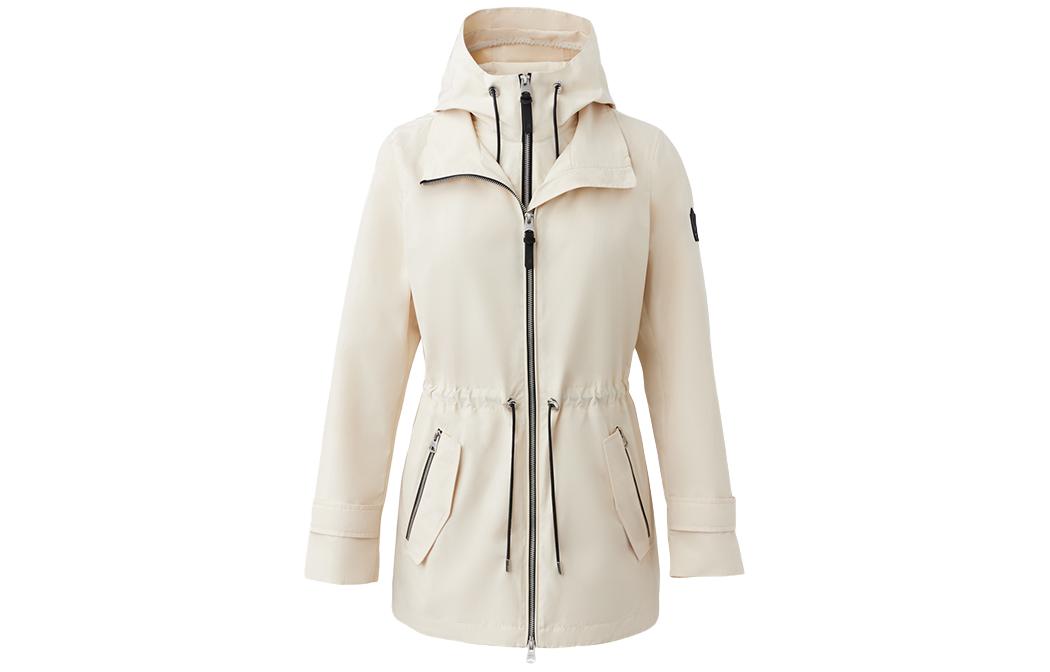 (Women) MACKAGE  Hooded Zipper Solid Color Jacket MELANY