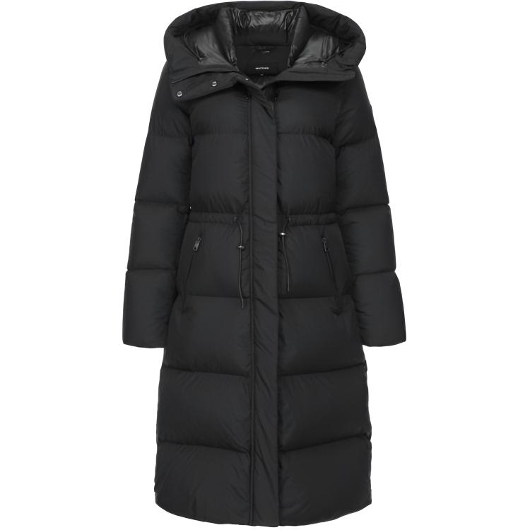 (Women) MACKAGE  Modern Down Long Puffer Coat with Hood and Stand Collar ISHANI
