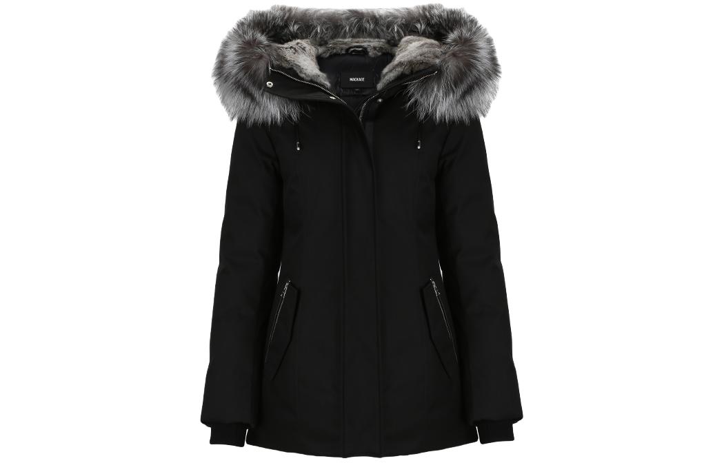 (Women) MACKAGE  Outdoor Workwear Down Jacket with Hoodie and Zip Closure LARYSA