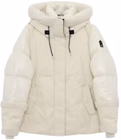 (Women) MACKAGE White Quilted Down Ski Jacket with Fur Trimmed Hood CYRAHCream (Women) MACKAGE White Quilted Down Ski Jacket with Fur Trimmed Hood CYRAHCream