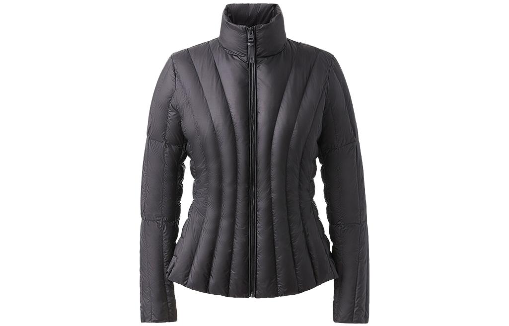 (Women) MACKAGE FW23  Black Lightweight Down Jacket Casual Zip Design LANY