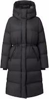 (Women) MACKAGE ISHANI Long Hooded Down Coat with Wool and Fitted Waist. ISHANI-SW (Women) MACKAGE ISHANI Long Hooded Down Coat with Wool and Fitted Waist. ISHANI-SW