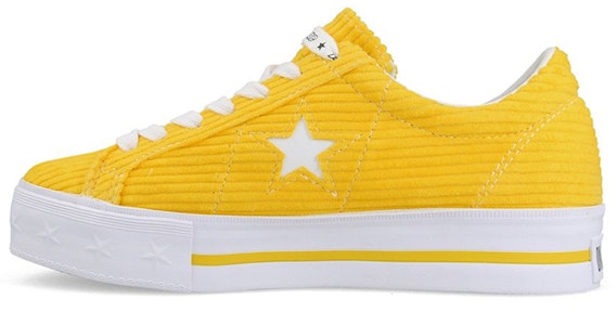 (W) MadeMe x Converse One Star Platform Suede Ox 'Kuning Vibrant' 561393C Buy (W) MadeMe x Converse One Star Platform Suede Ox 'Kuning Vibrant' 561393C