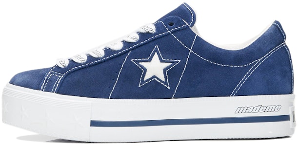 (W) MadeMe x Converse One Star Platform Suede Ox 'Biru Medieval' 562960C Buy (W) MadeMe x Converse One Star Platform Suede Ox 'Biru Medieval' 562960C