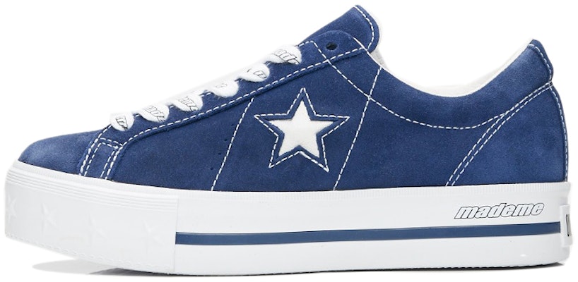 (Women) MadeMe x Converse One Star Platform Suede Ox 'Medieval Blue' 562960C Buy (Women) MadeMe x Converse One Star Platform Suede Ox 'Medieval Blue' 562960C