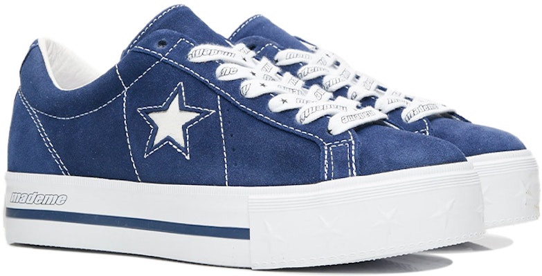(W) MadeMe x Converse One Star 厚底绒面牛皮鞋 '中世纪蓝' 562960C Order (W) MadeMe x Converse One Star 厚底绒面牛皮鞋 '中世纪蓝' 562960C