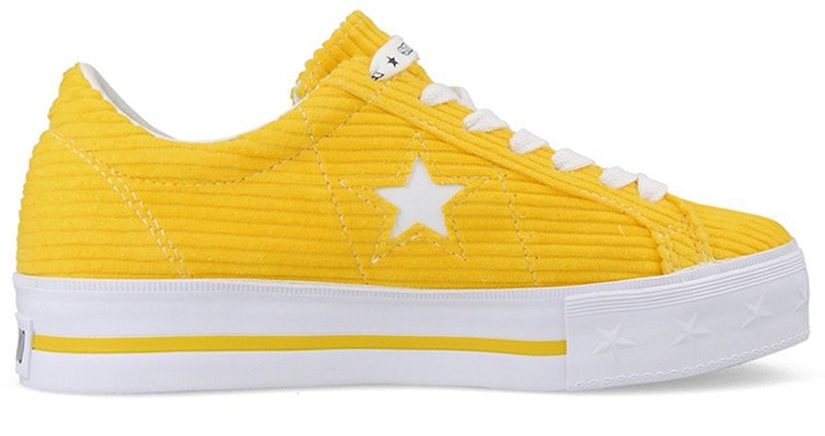 (W) "MadeMe x Converse One Star Plataforma Ante 'Amarillo Vibrante'" 561393C Order (W) "MadeMe x Converse One Star Plataforma Ante 'Amarillo Vibrante'" 561393C