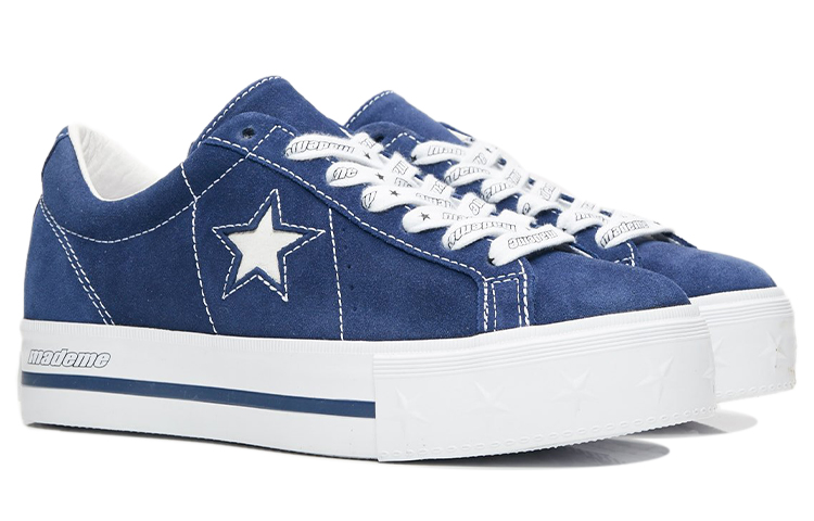 Order (W) MadeMe x Converse One Star Plataforma Suede Ox 'Azul Medieval' 562960C