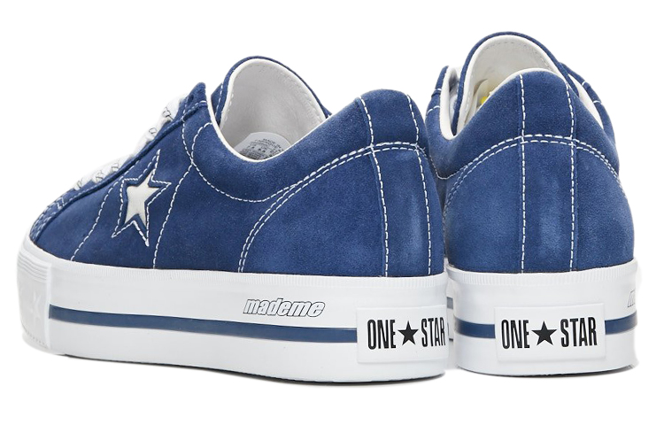 Lookbook (W) MadeMe x Converse One Star Platform Suede Ox ''Bleu Médiéval'' 562960C